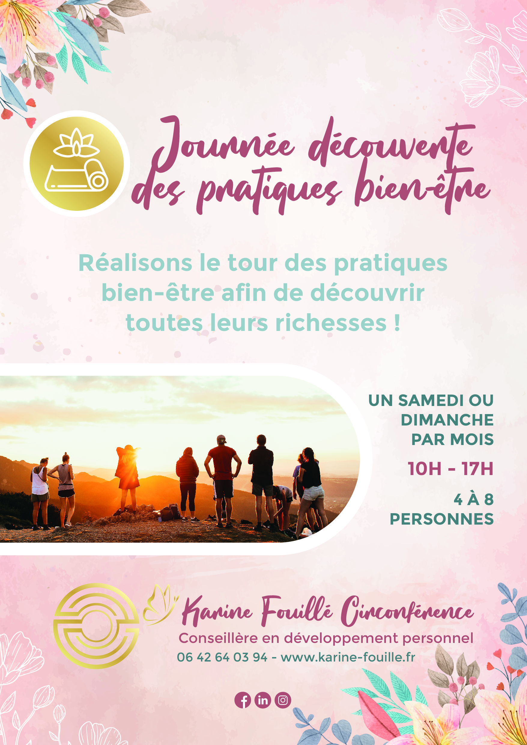 Flyer journée découverte des pratiques bien être recto