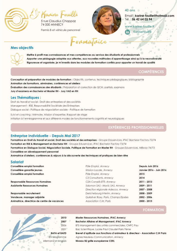 CV Karine Fouillé